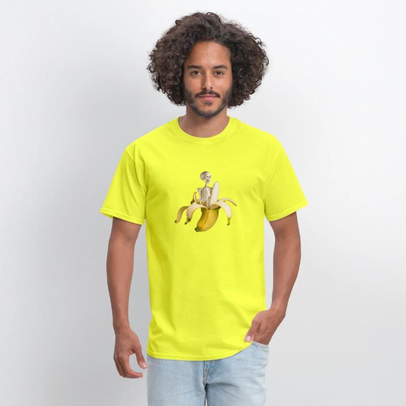 Banana T-Shirt with Skeleton