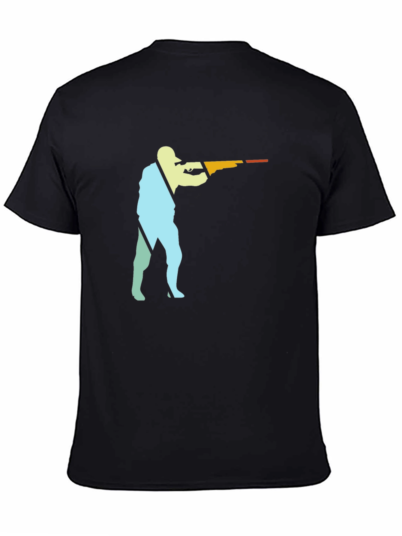 Silhouette Shooter Graphic Black T-Shirt