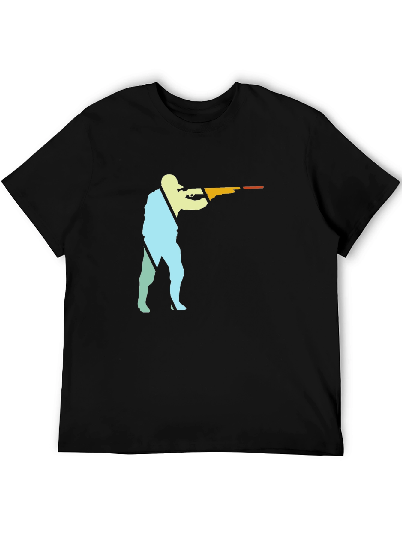 Silhouette Shooter Graphic Black T-Shirt