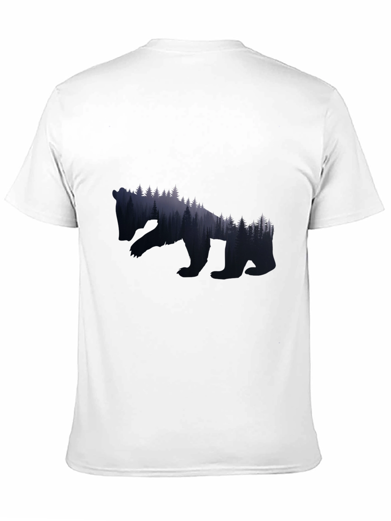 Nature Bear Graphic Tee - Black