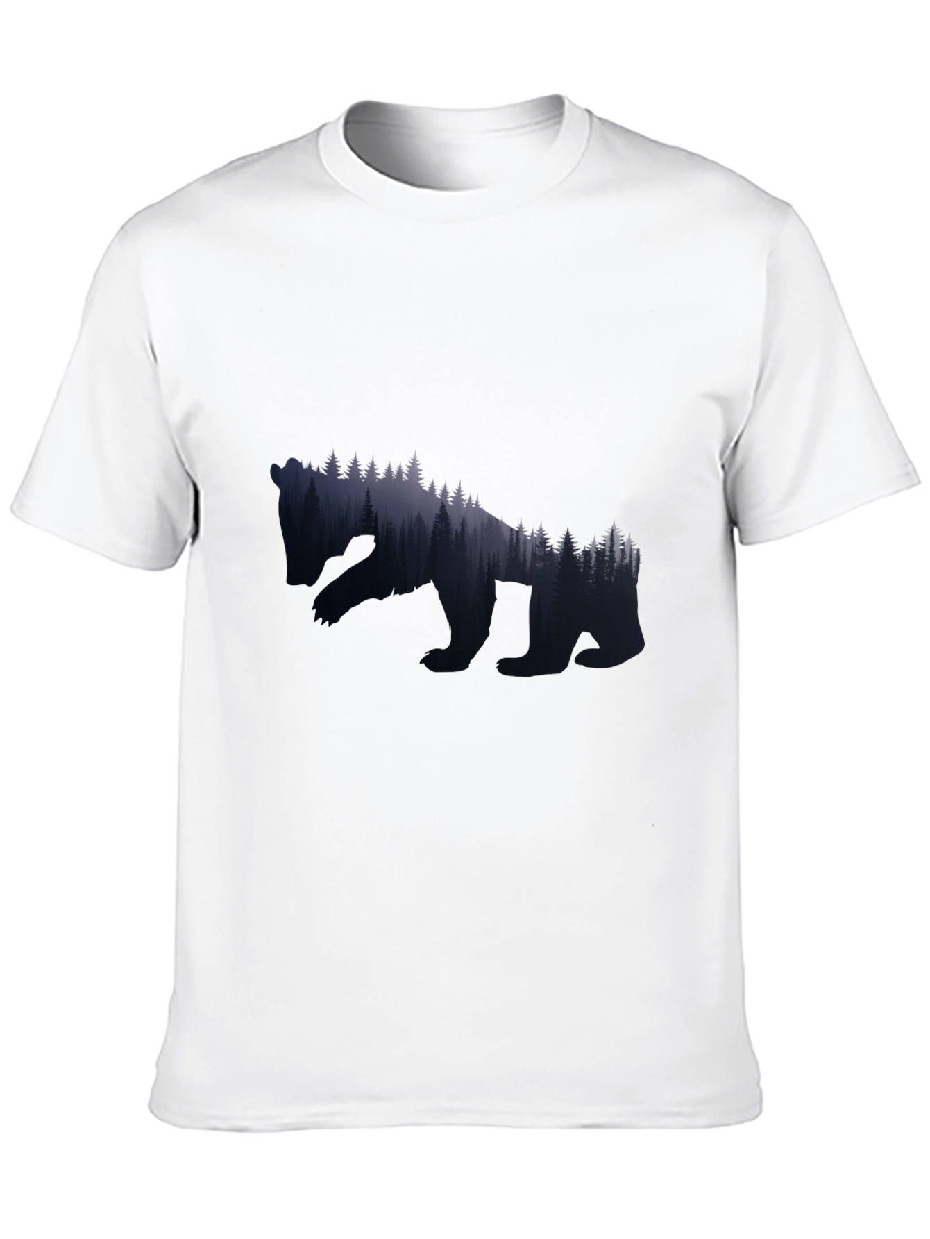 Nature Bear Graphic Tee - Black
