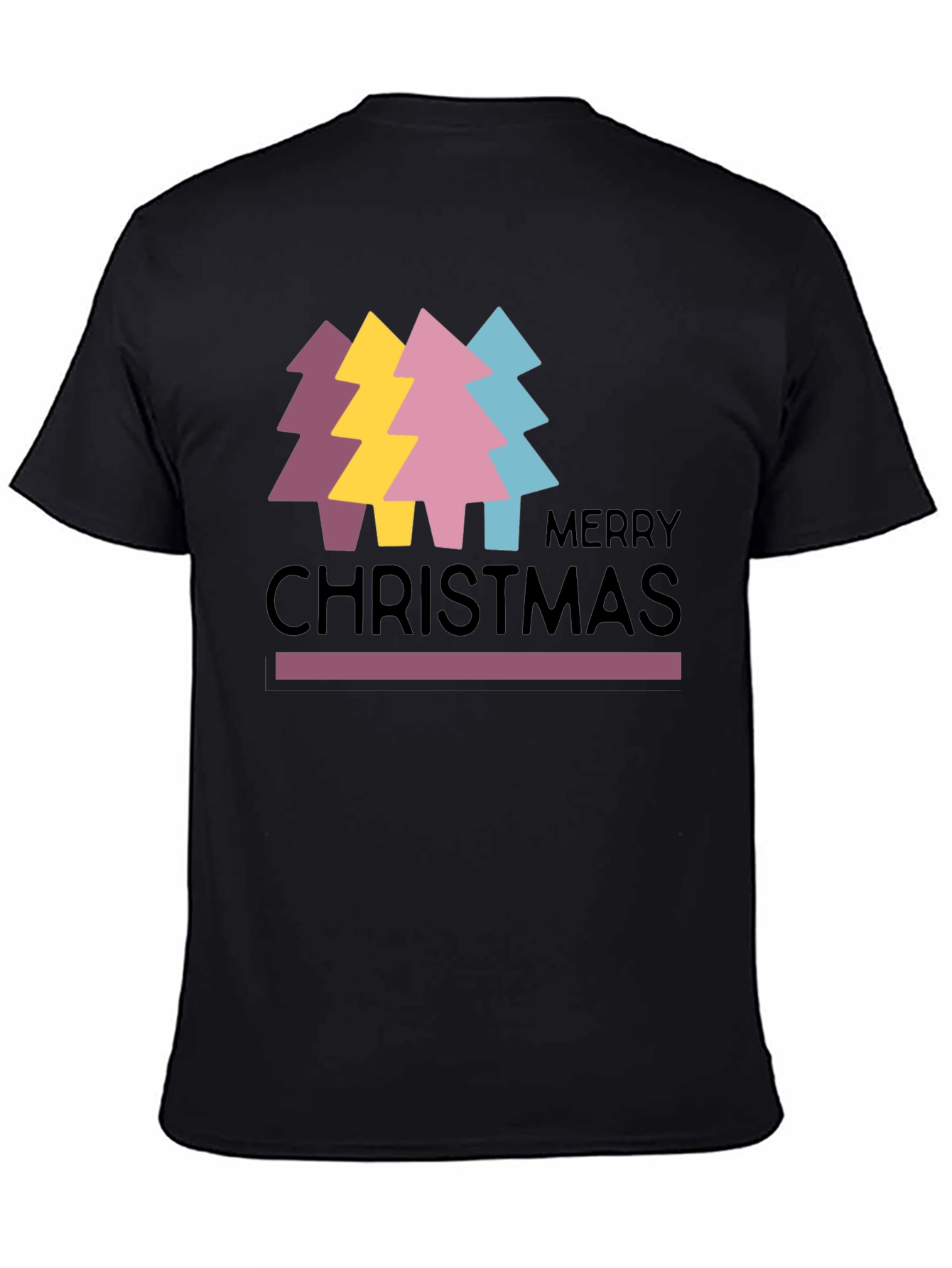 Merry Christmas Trees Graphic Tee