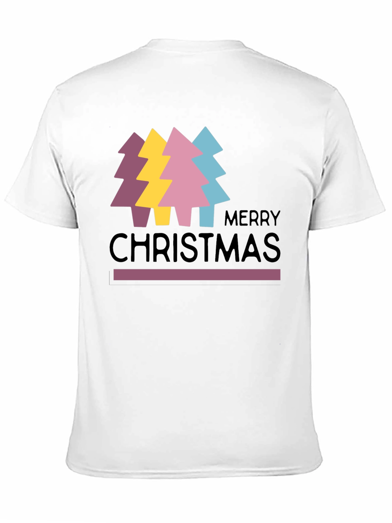 Merry Christmas Trees Graphic Tee