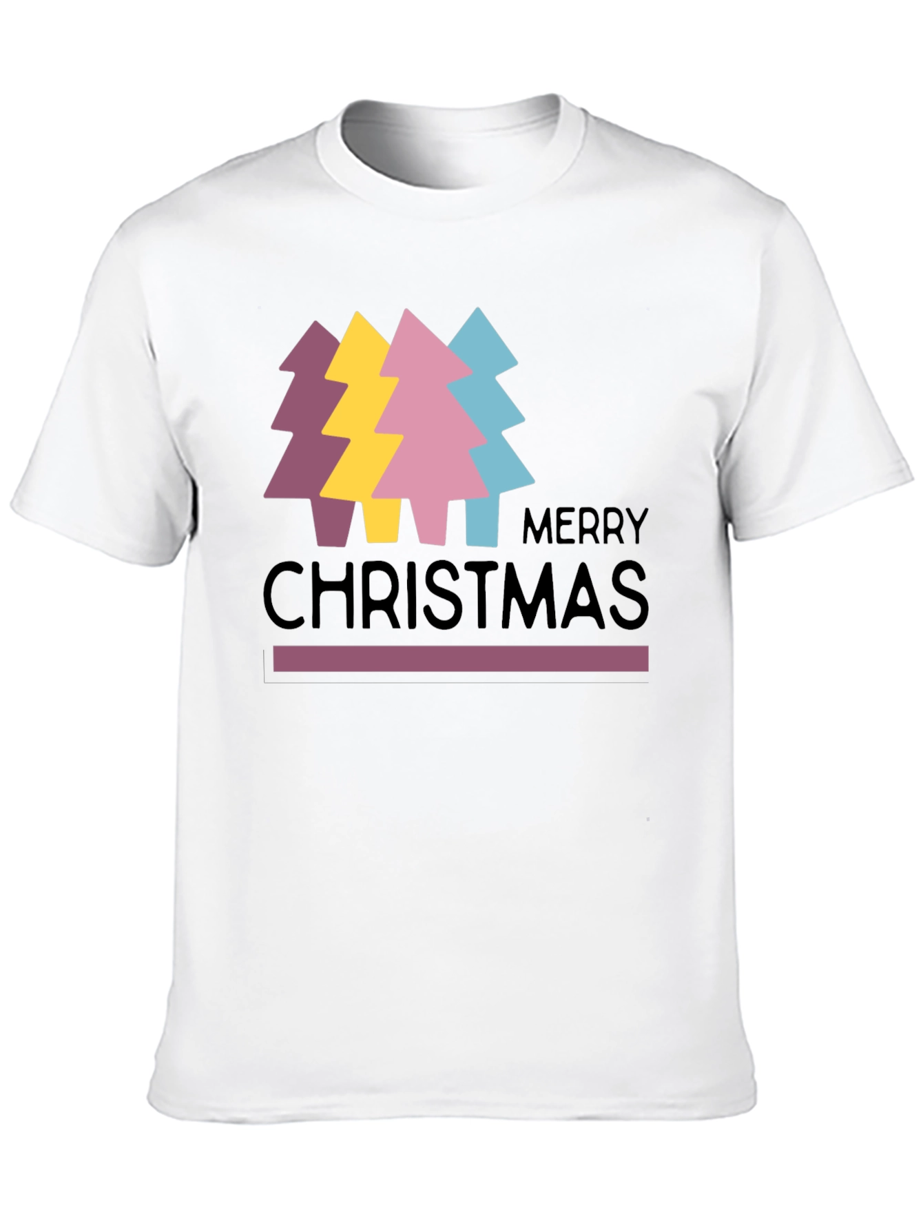 Merry Christmas Trees Graphic Tee