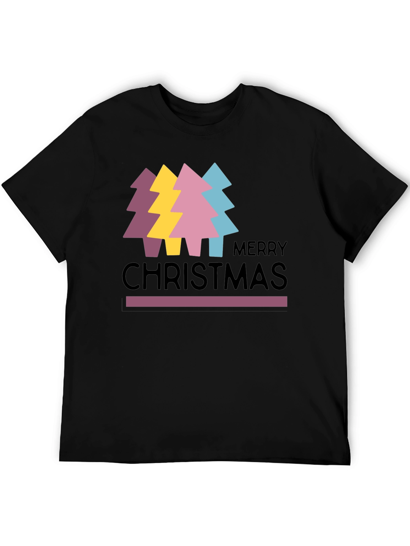 Merry Christmas Trees Graphic Tee