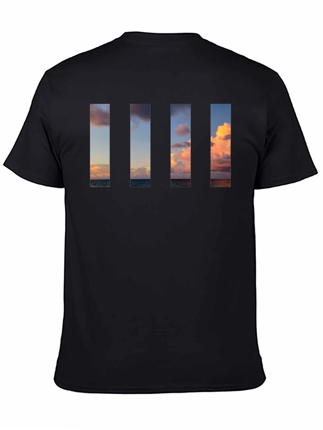 Sunset Beach Vertical Panel T-Shirt