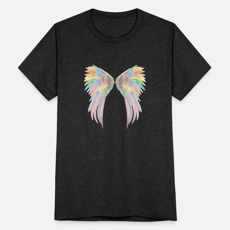 Beautiful angel wings in pastel colors