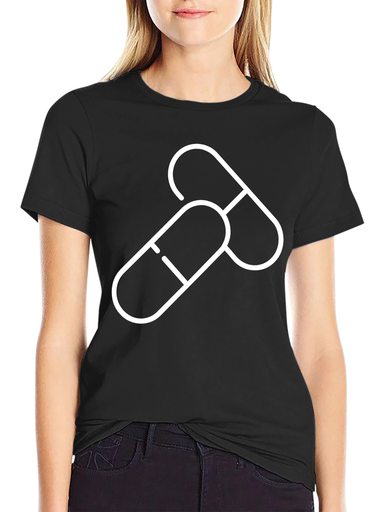 Pills Graphic Black T-Shirt
