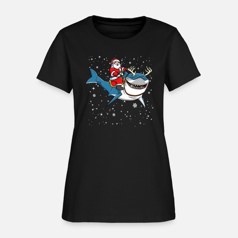 Believe In Santa Riding Shark Ugly