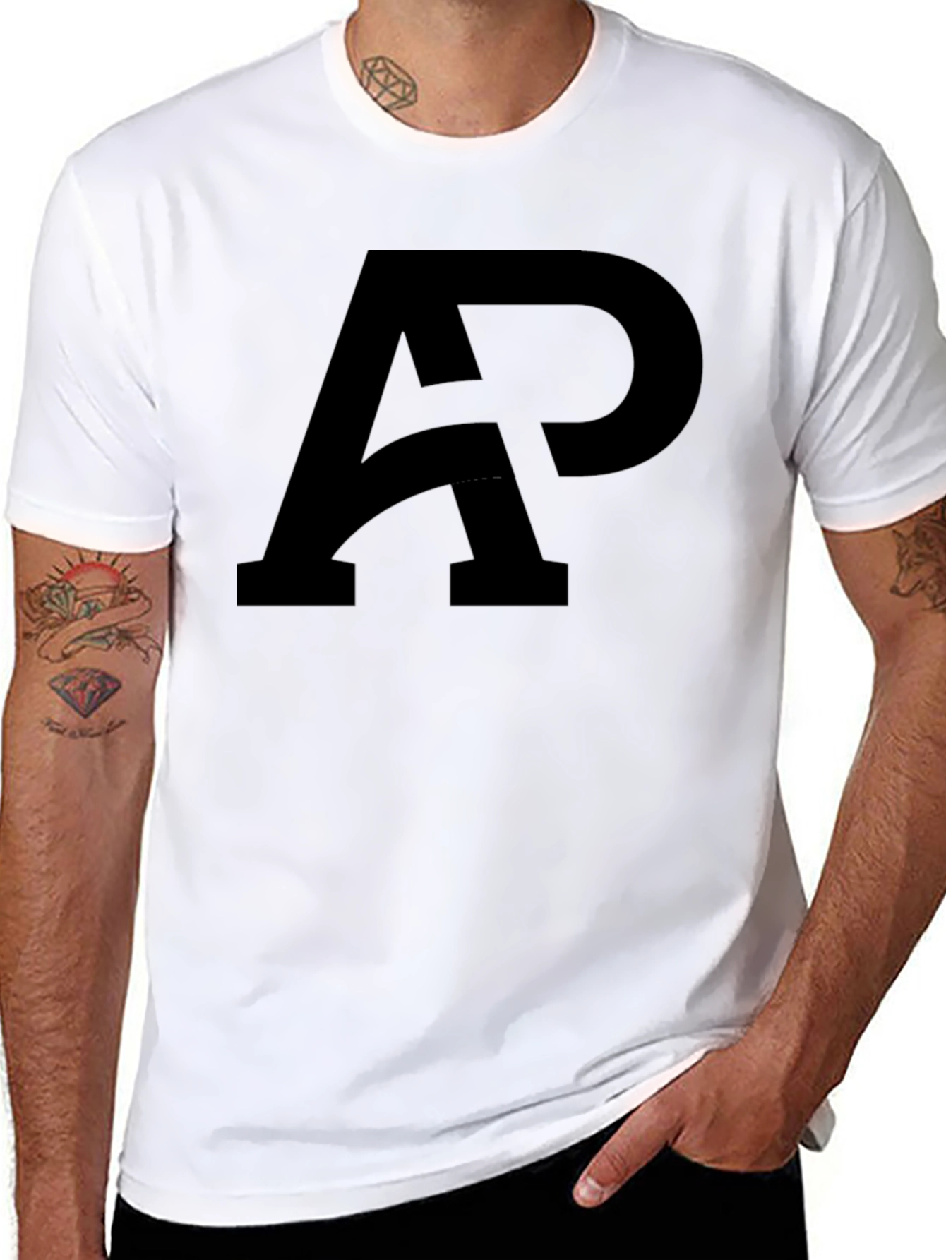 AP Logo Graphic T-Shirt - Black
