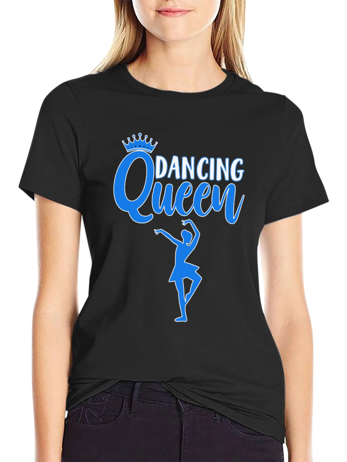 Dancing Queen Black T-Shirt - Dance Lover Gift