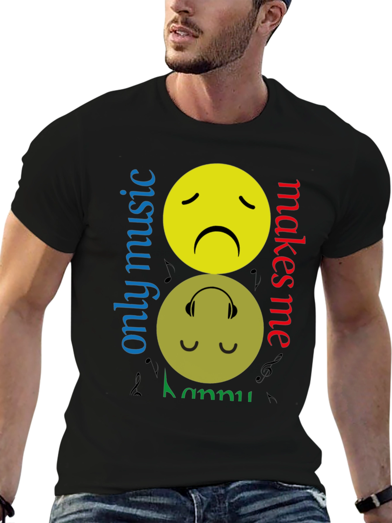 Music Makes Me Happy Graphic Tee