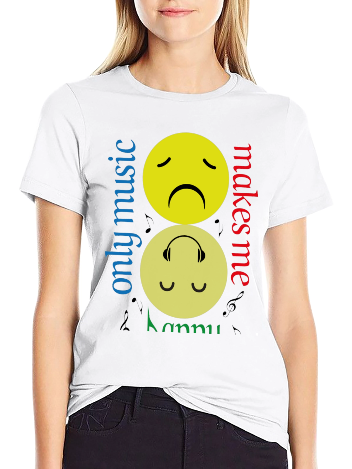 Music Makes Me Happy Graphic Tee