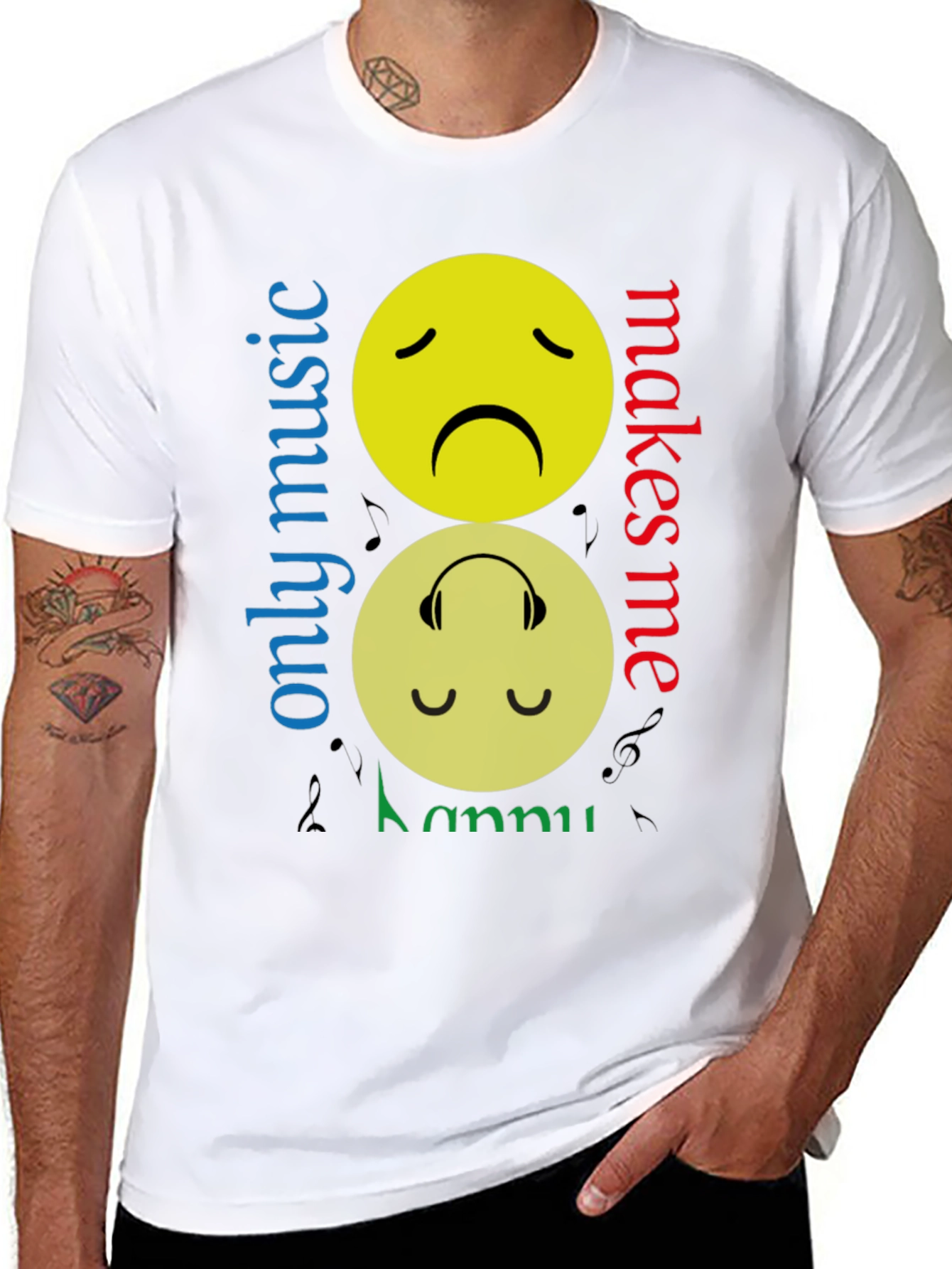 Music Makes Me Happy Graphic Tee
