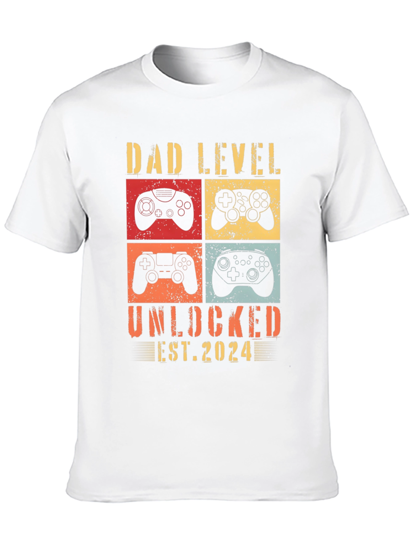 Dad Level Unlocked 2024 Gamer T-Shirt