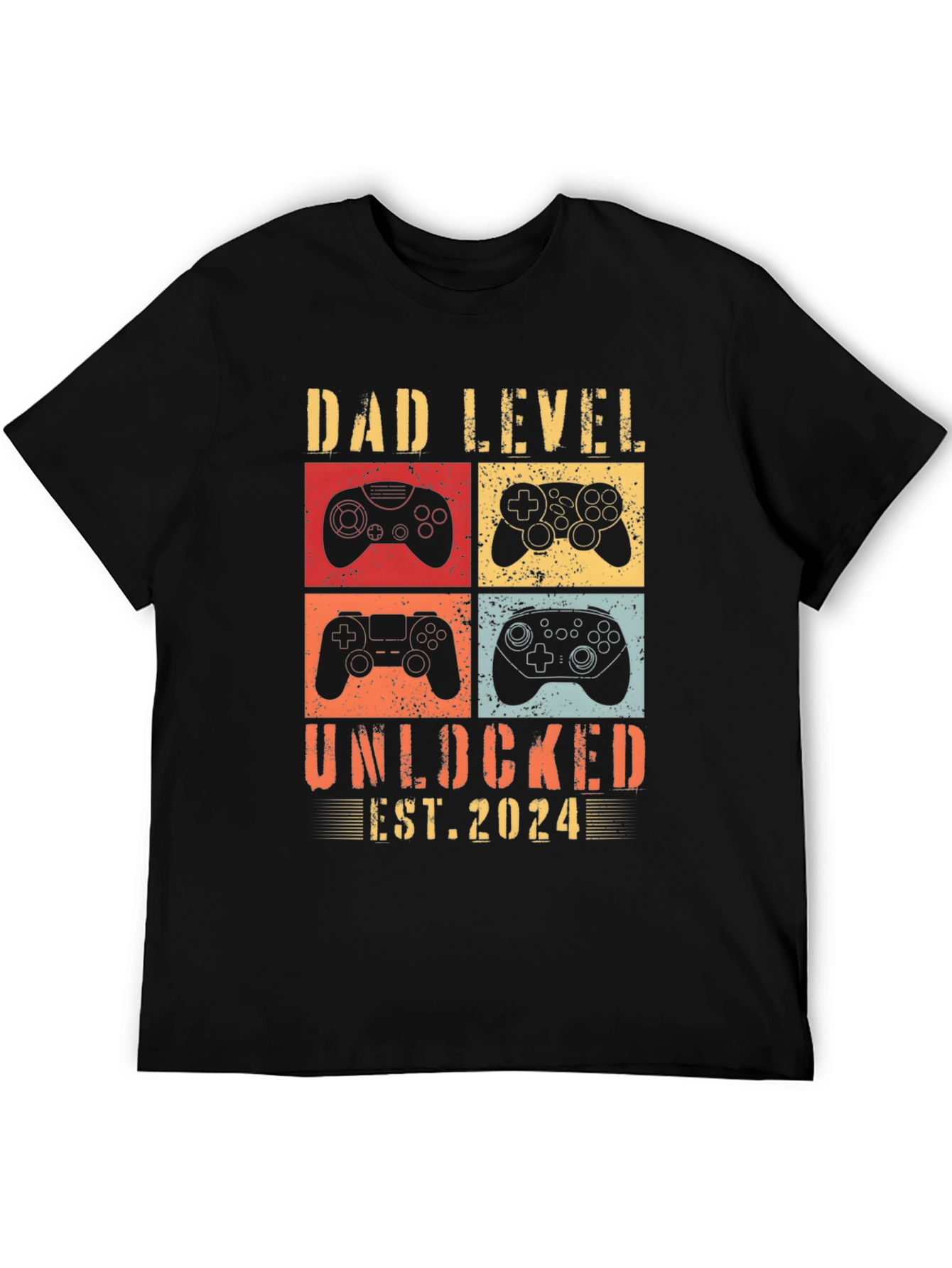 Dad Level Unlocked 2024 Gamer T-Shirt