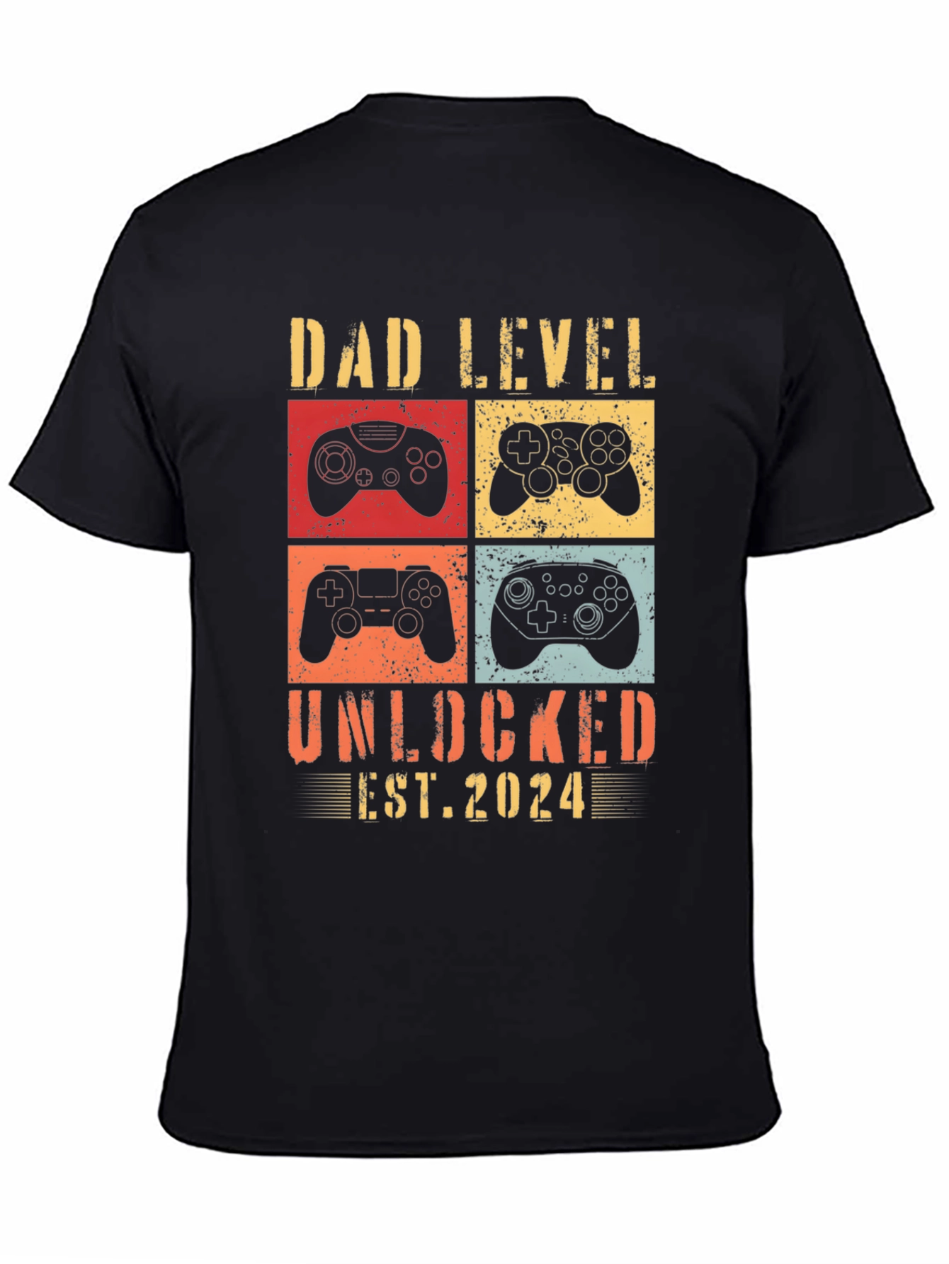 Dad Level Unlocked 2024 Gamer T-Shirt
