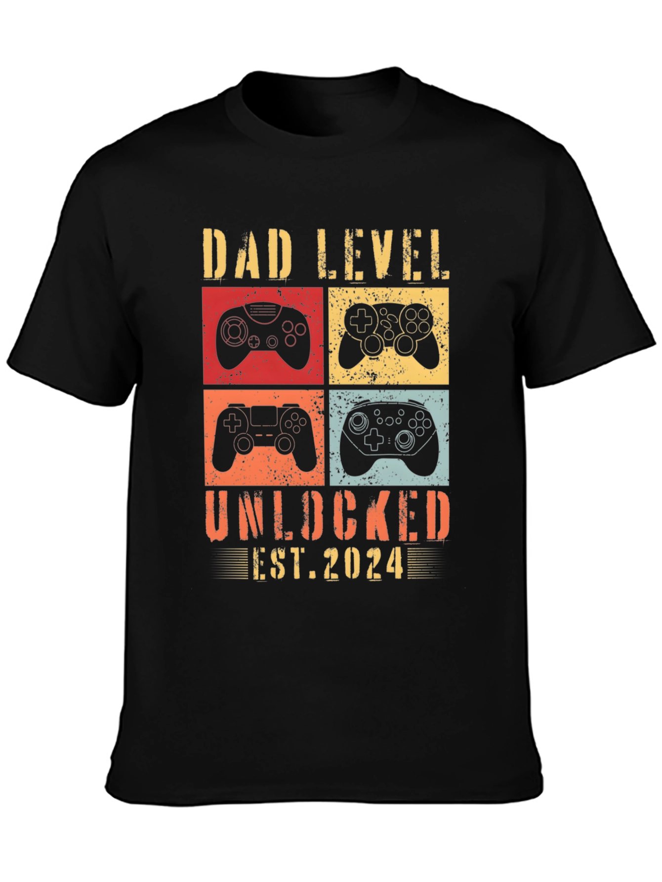 Dad Level Unlocked 2024 Gamer T-Shirt