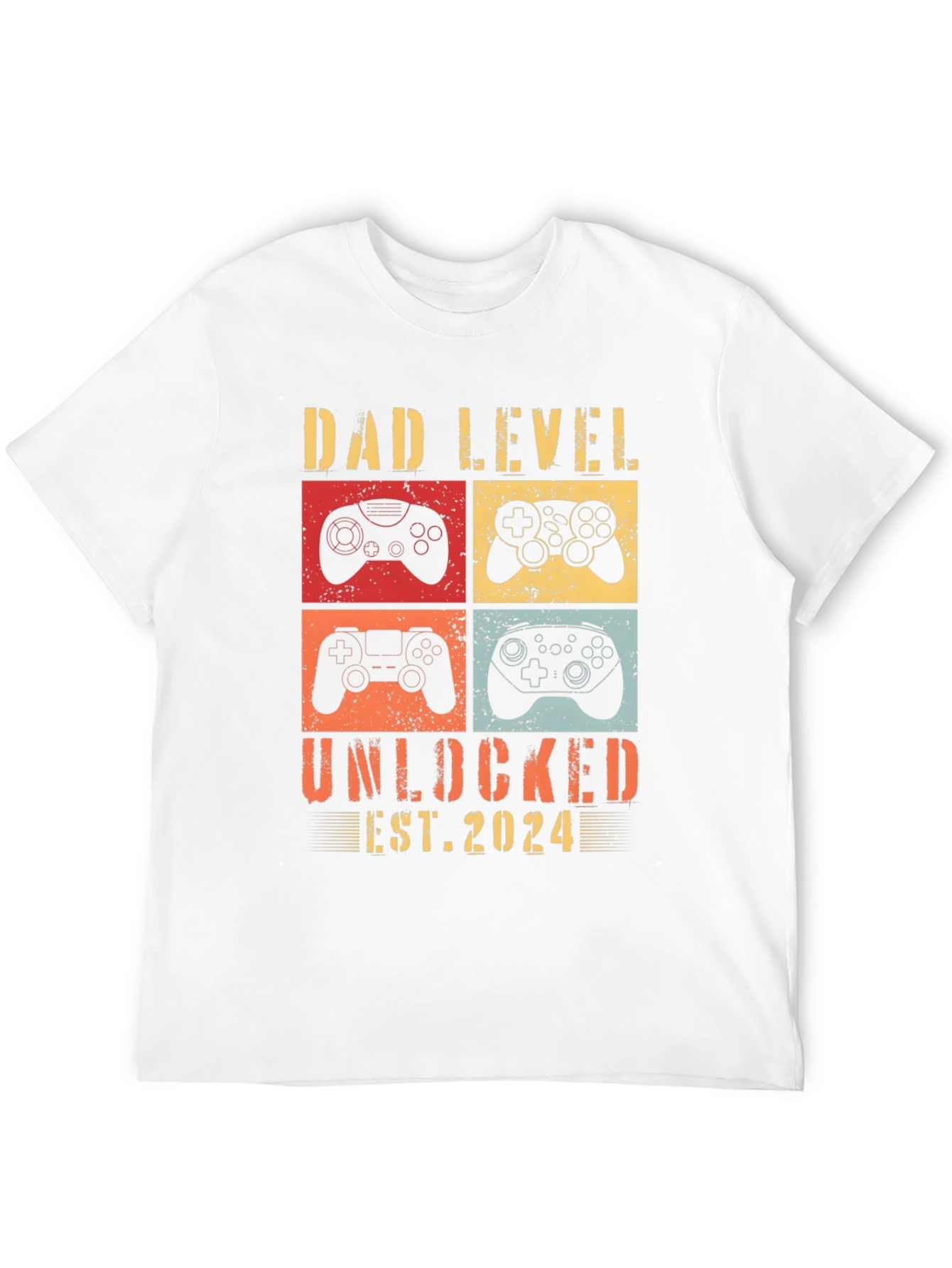 Dad Level Unlocked 2024 Gamer T-Shirt