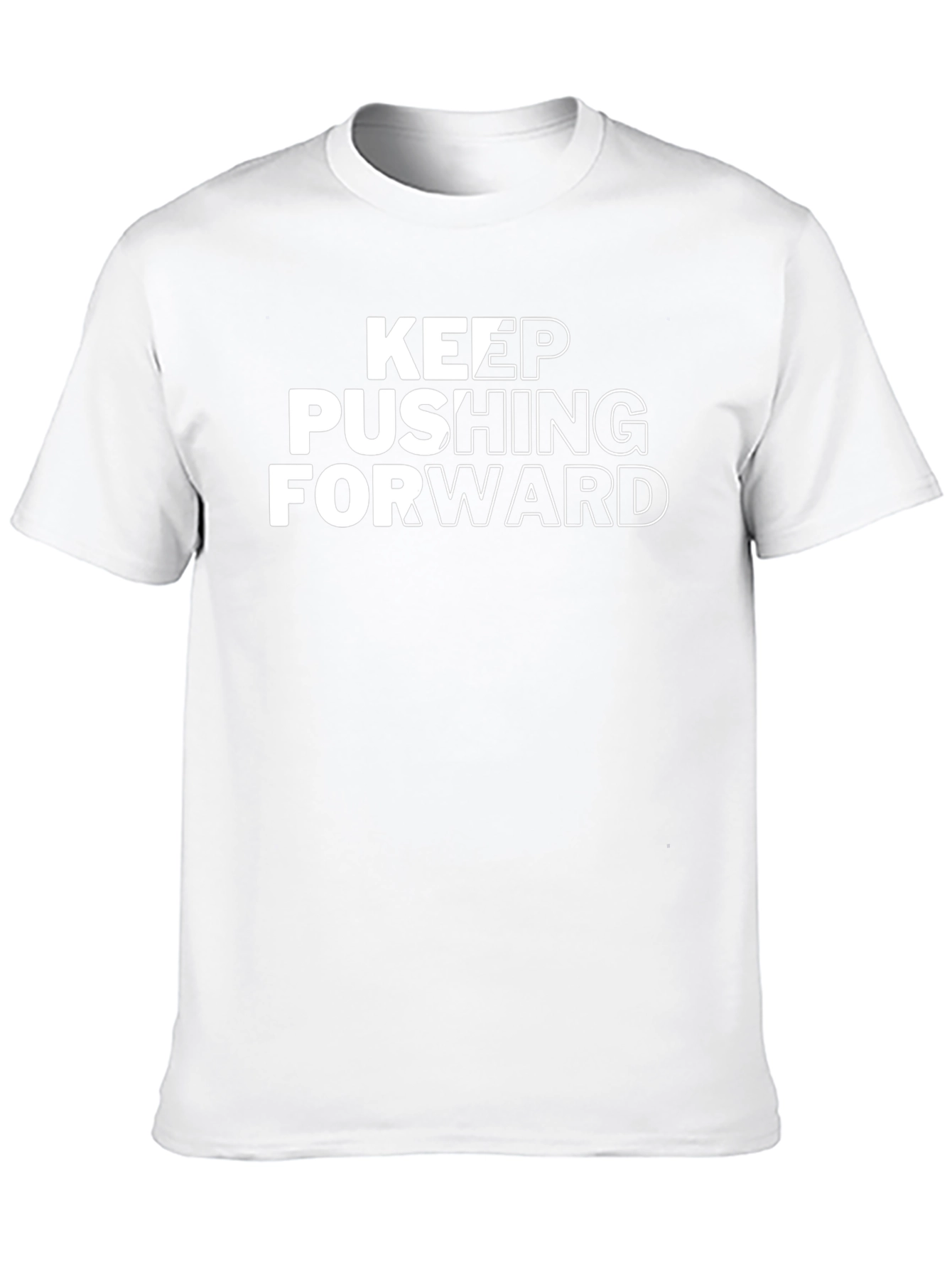 Keep Pushing Forward Black Graphic Tee