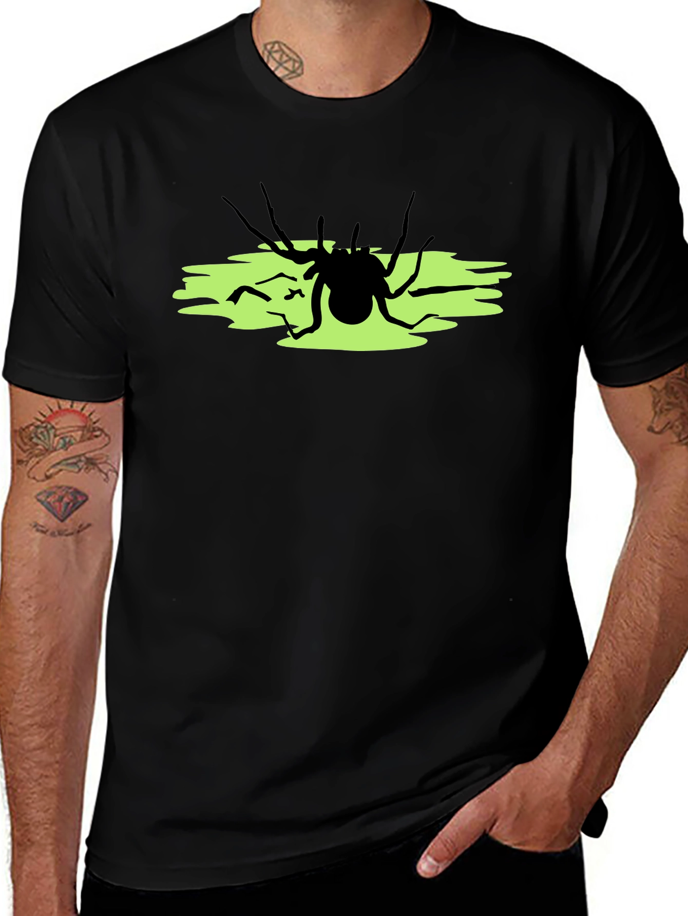 Spider Graphic Black T-Shirt