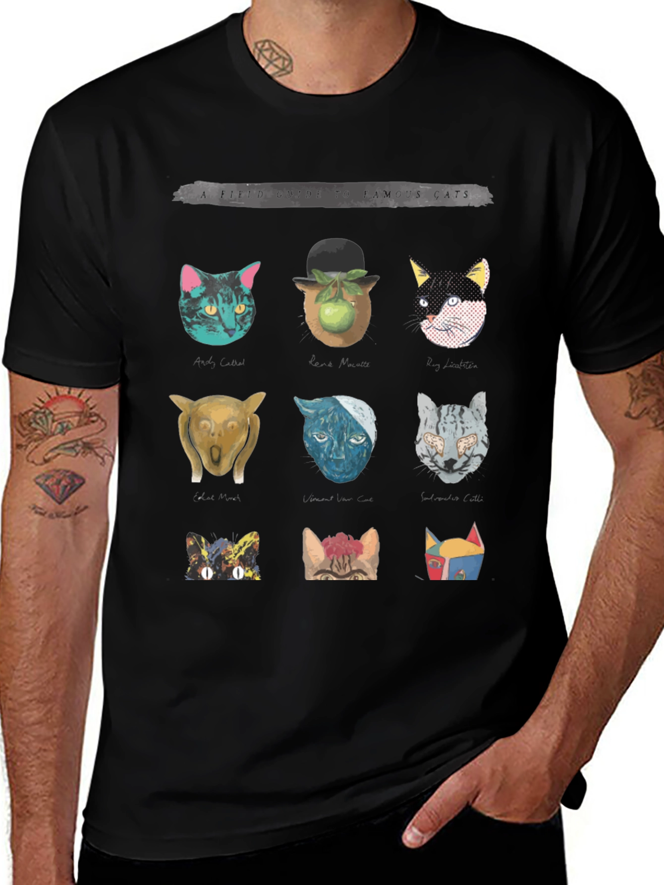 Famous Cats Graphic T-Shirt - Fun Unisex Tee