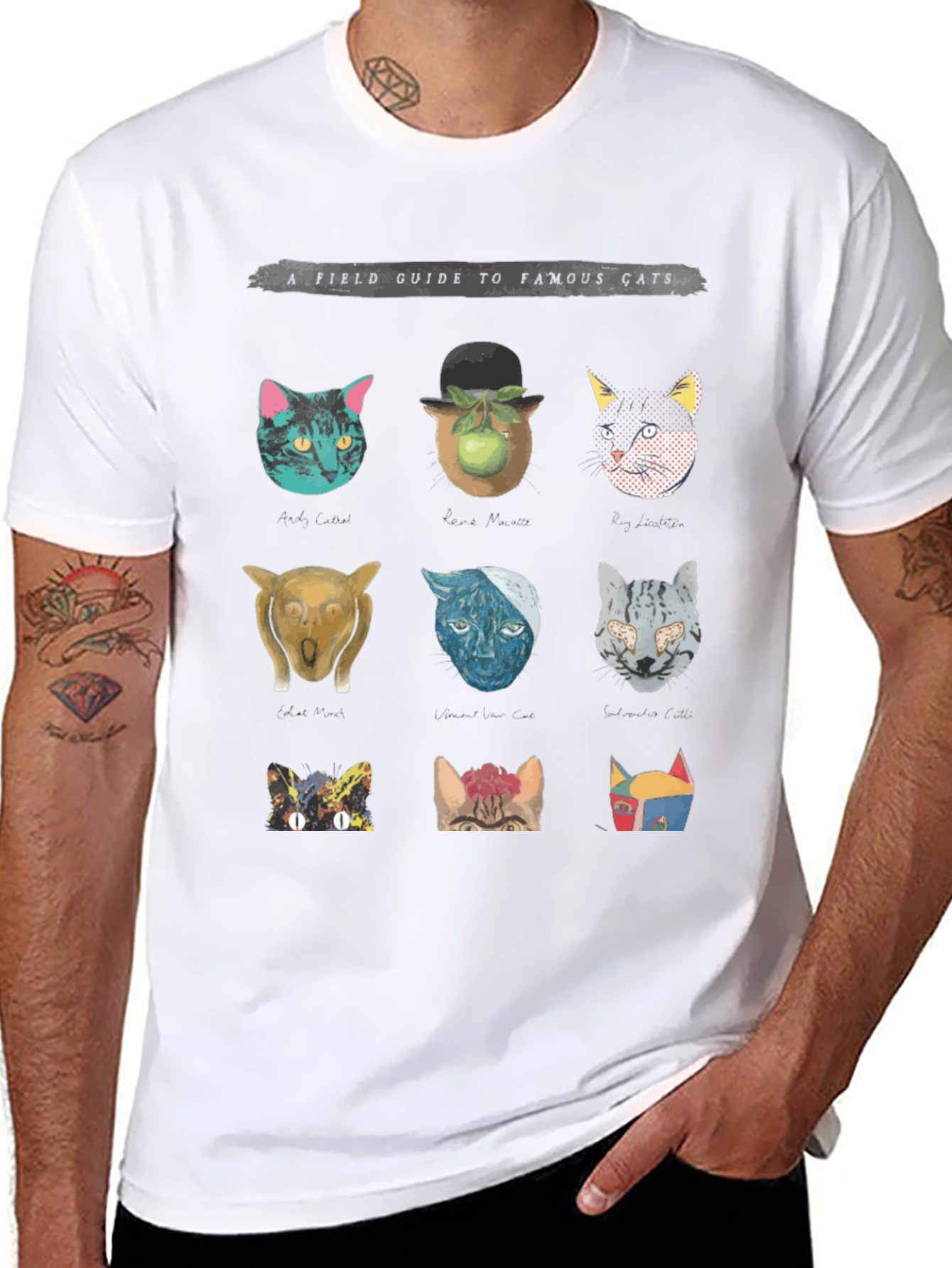 Famous Cats Graphic T-Shirt - Fun Unisex Tee