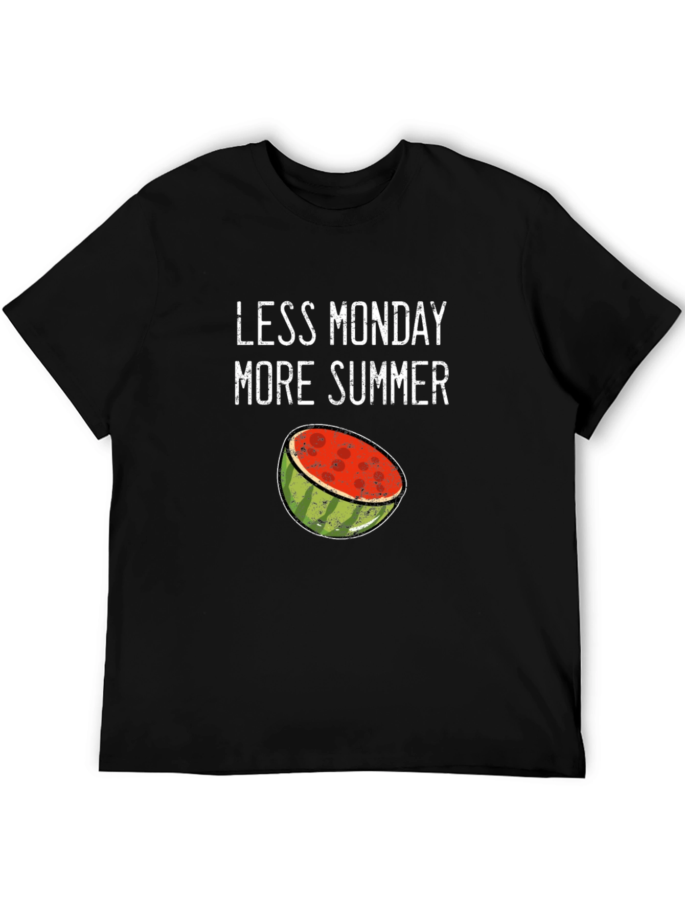 Less Monday More Summer Watermelon Graphic T-Shirt