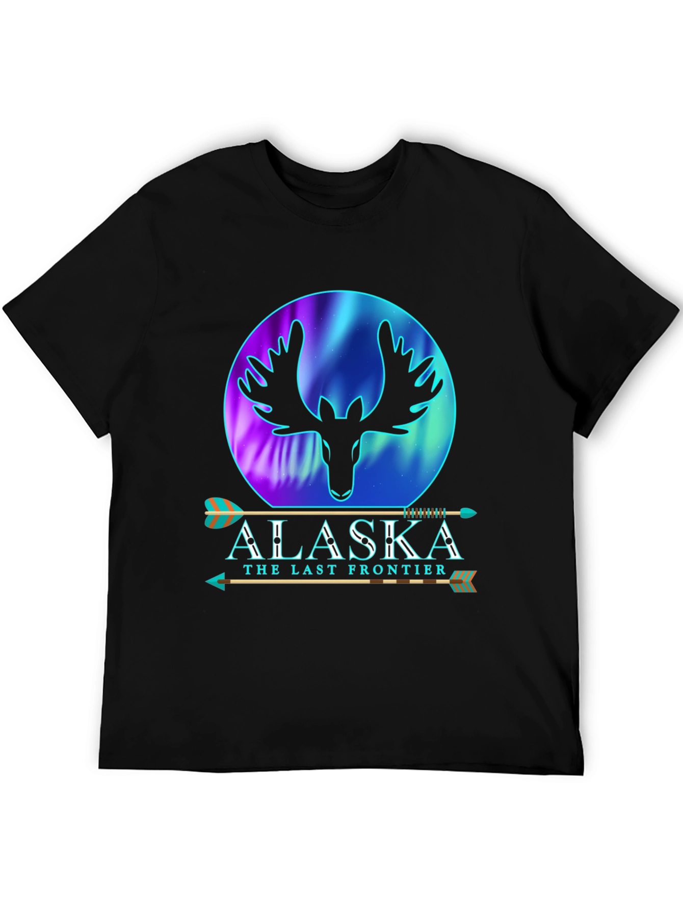 Alaska Last Frontier Moose Graphic T-Shirt