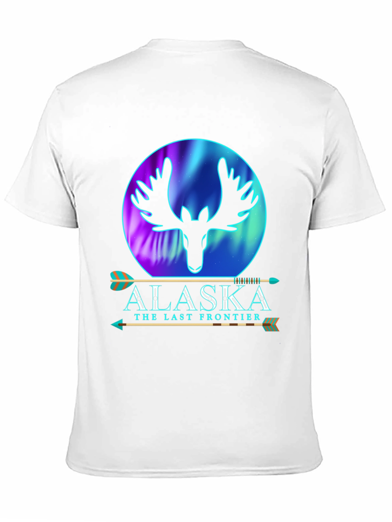 Alaska Last Frontier Moose Graphic T-Shirt