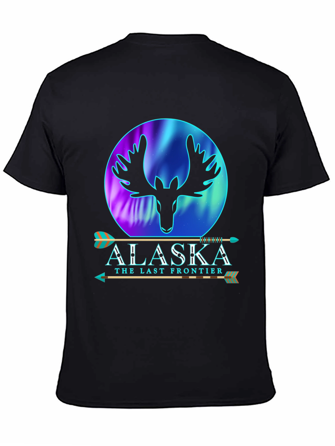 Alaska Last Frontier Moose Graphic T-Shirt