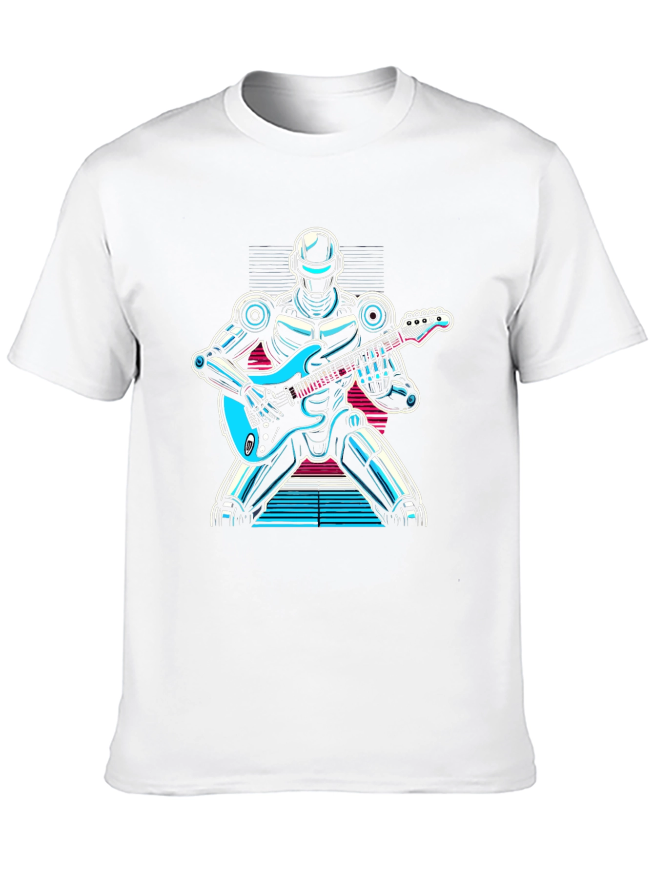 Robot Guitarist Graphic T-Shirt