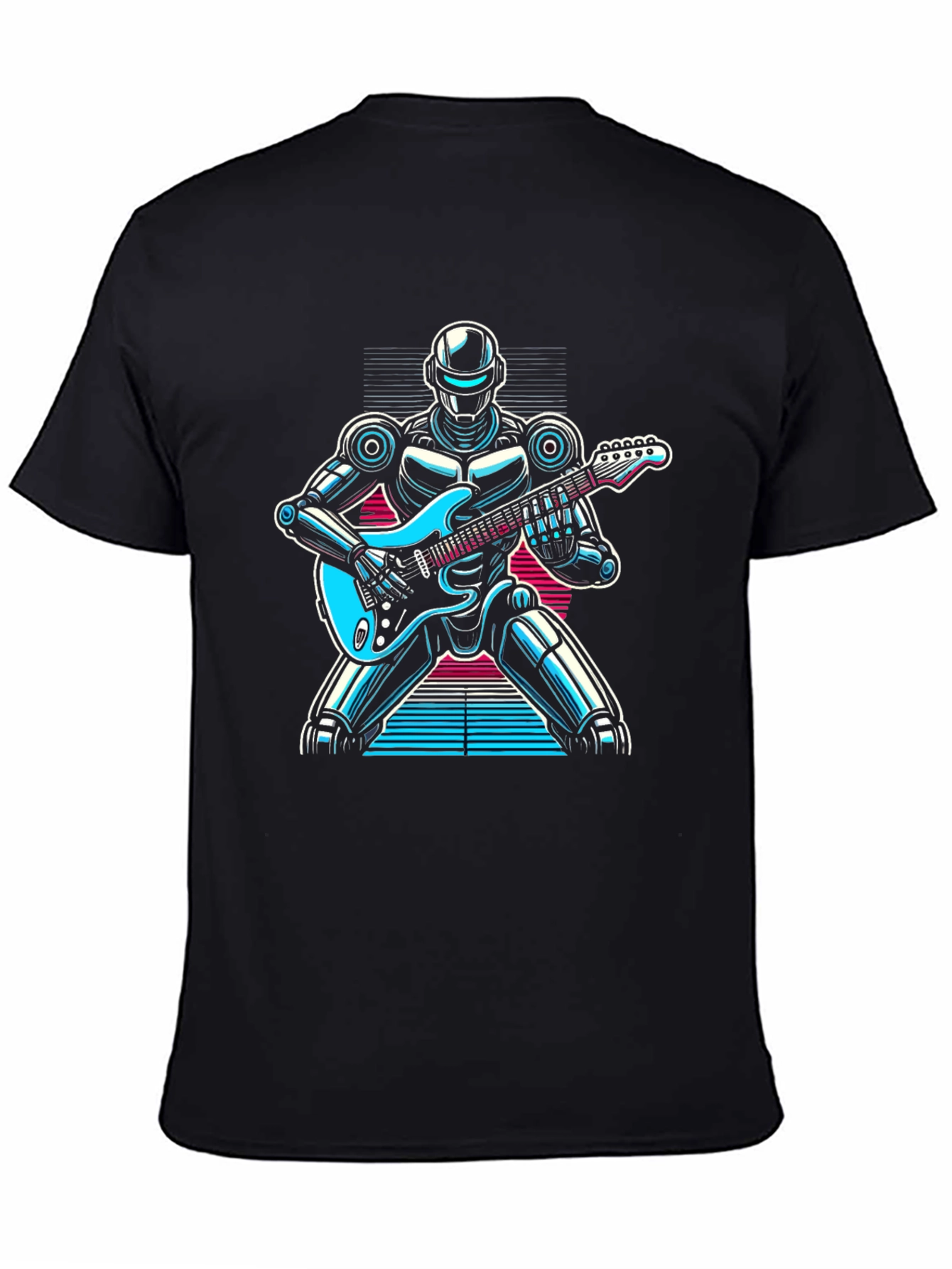 Robot Guitarist Graphic T-Shirt