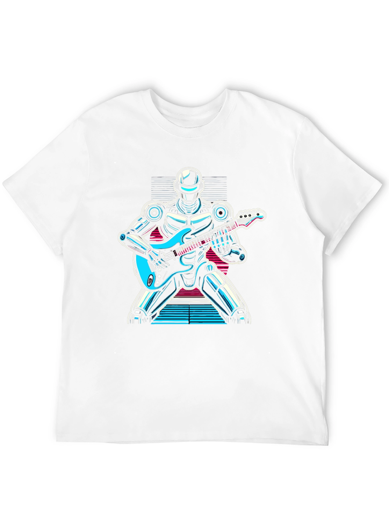 Robot Guitarist Graphic T-Shirt