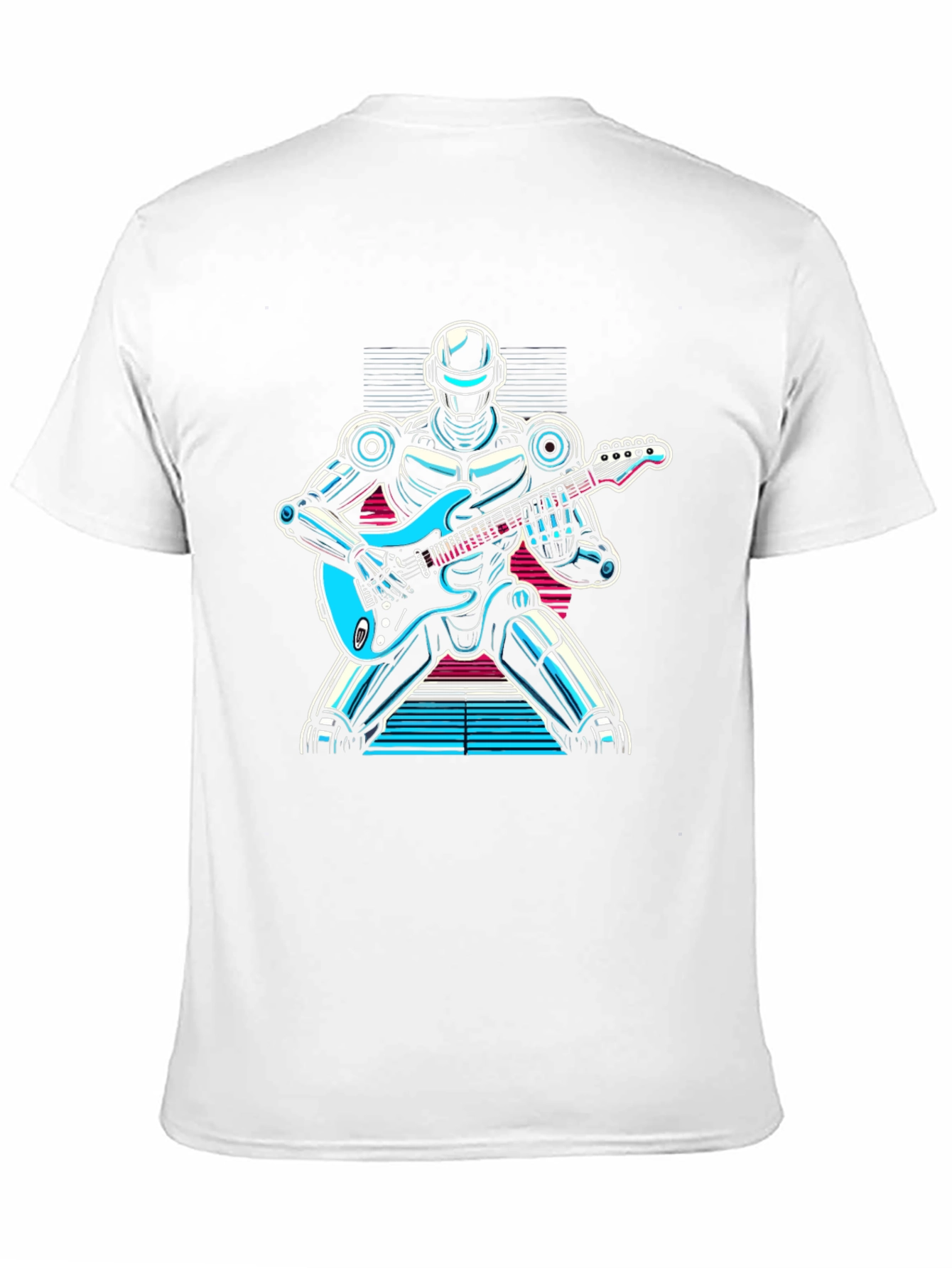 Robot Guitarist Graphic T-Shirt