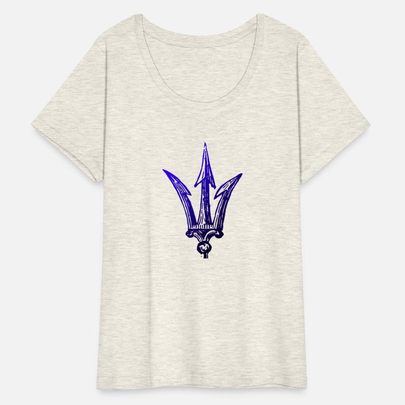 Blue Poseidon Symbol Trident Ancient Greece Power