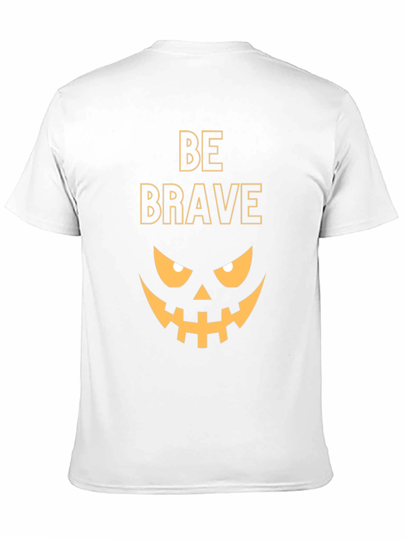 Be Brave Halloween Tee - Pumpkin Face Graphic T-Shirt