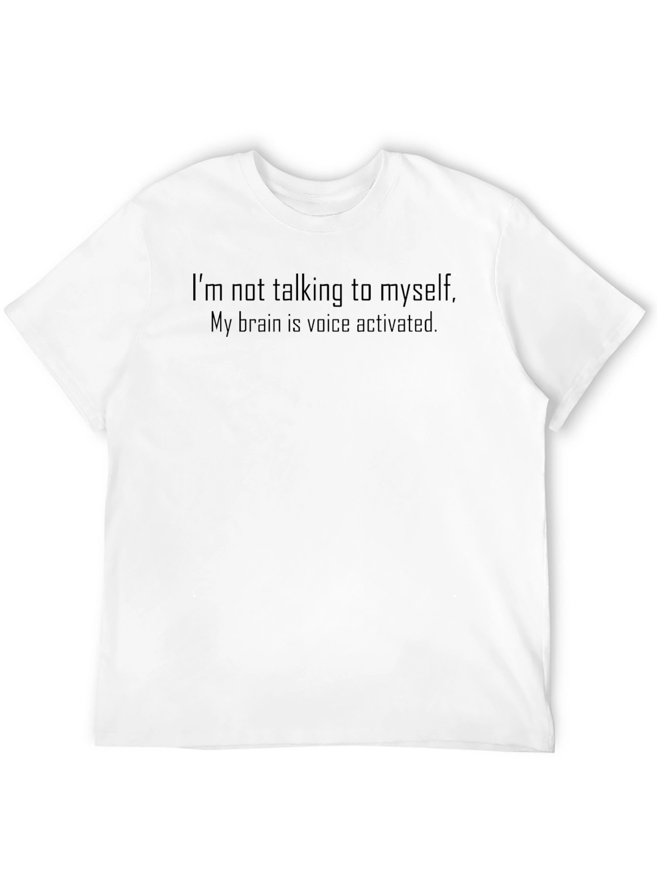 Voice Activated Brain Tee - Funny Sarcastic T-Shirt