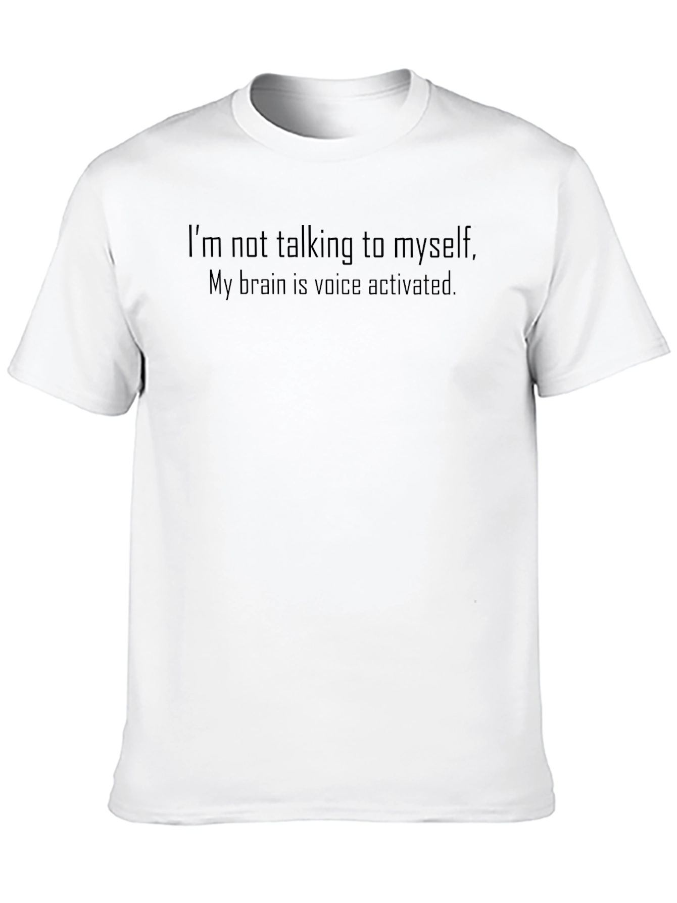 Voice Activated Brain Tee - Funny Sarcastic T-Shirt