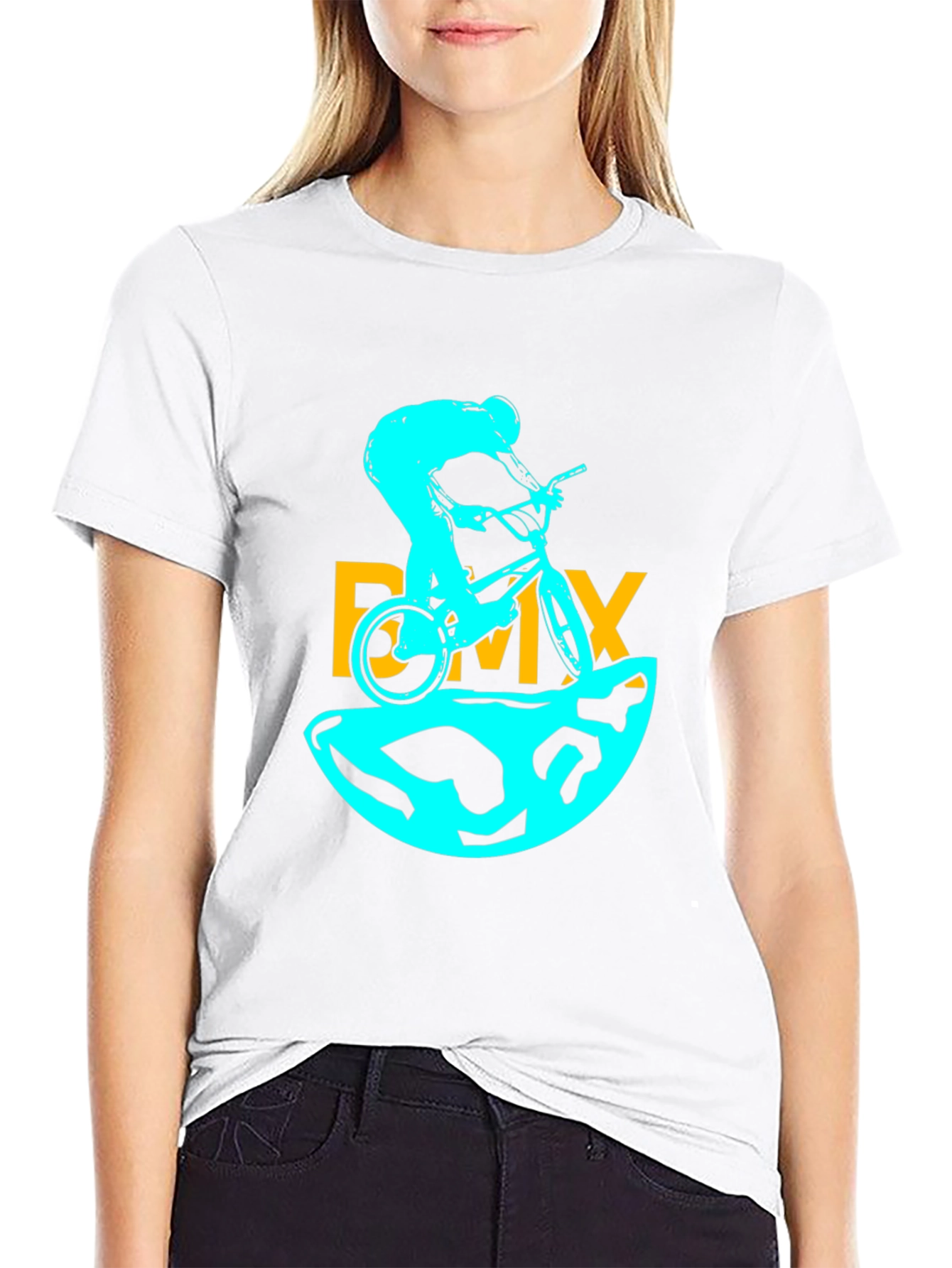 BMX Rider Graphic Tee - Black