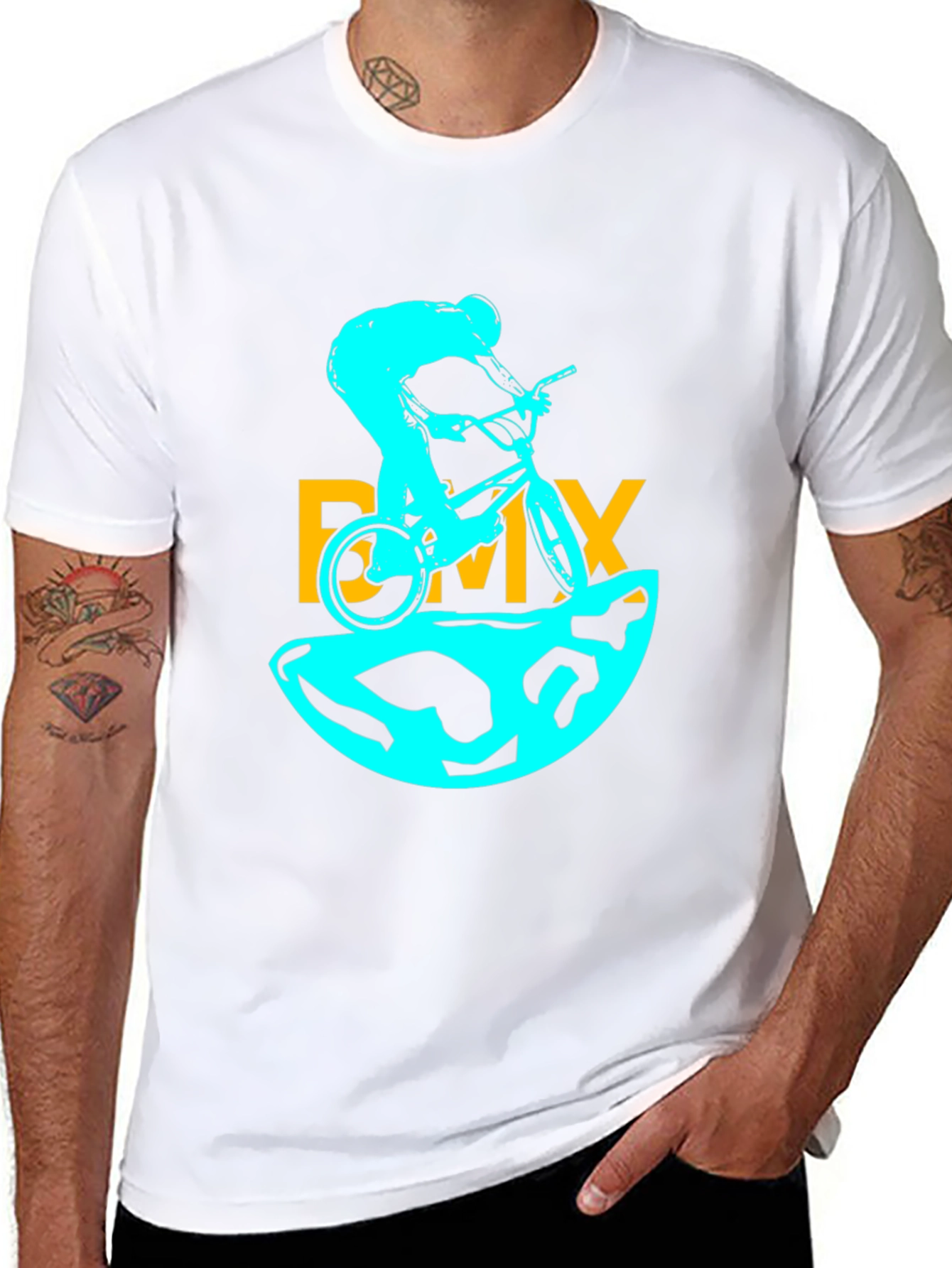 BMX Rider Graphic Tee - Black
