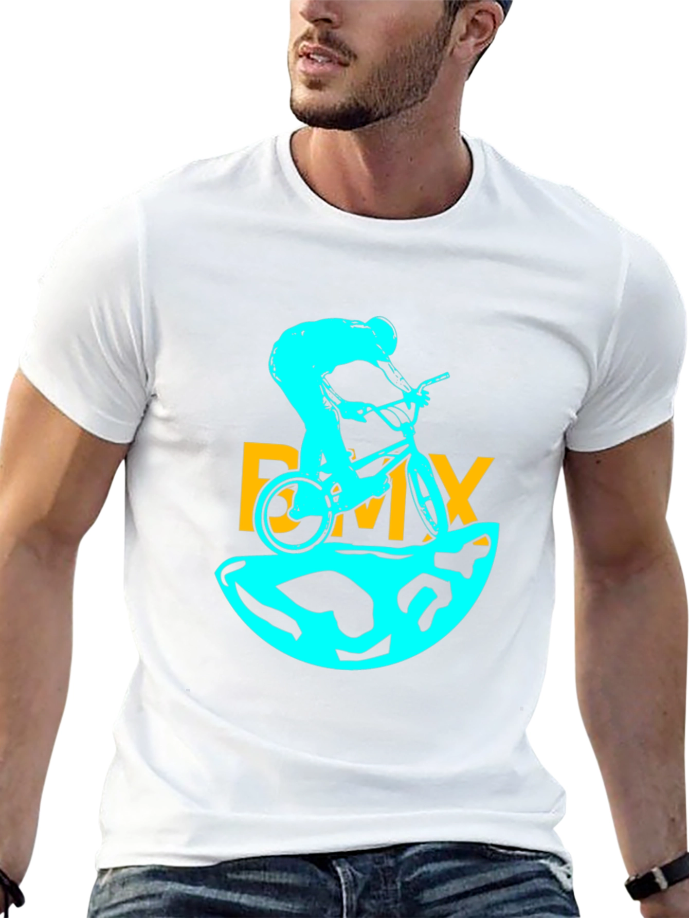 BMX Rider Graphic Tee - Black