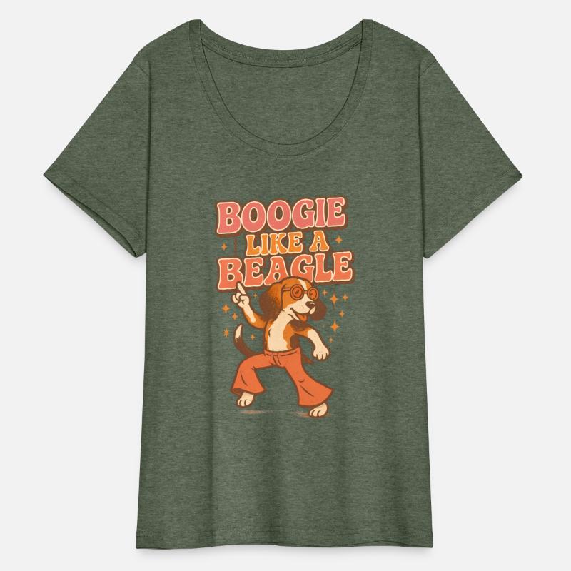 Boogie Like a Beagle Retro Dancing Dog Design