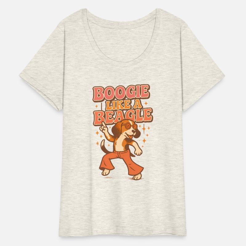 Boogie Like a Beagle Retro Dancing Dog Design