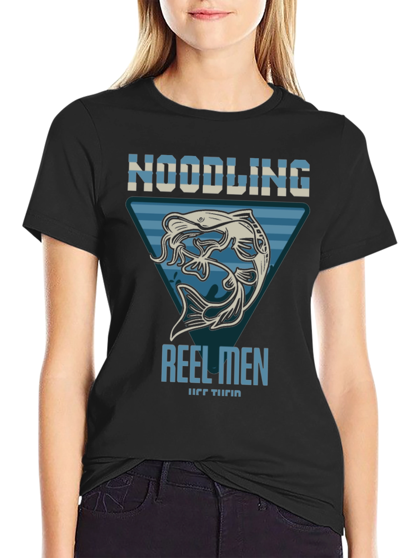 Noodling Reel Men T-Shirt - Fishing Tee