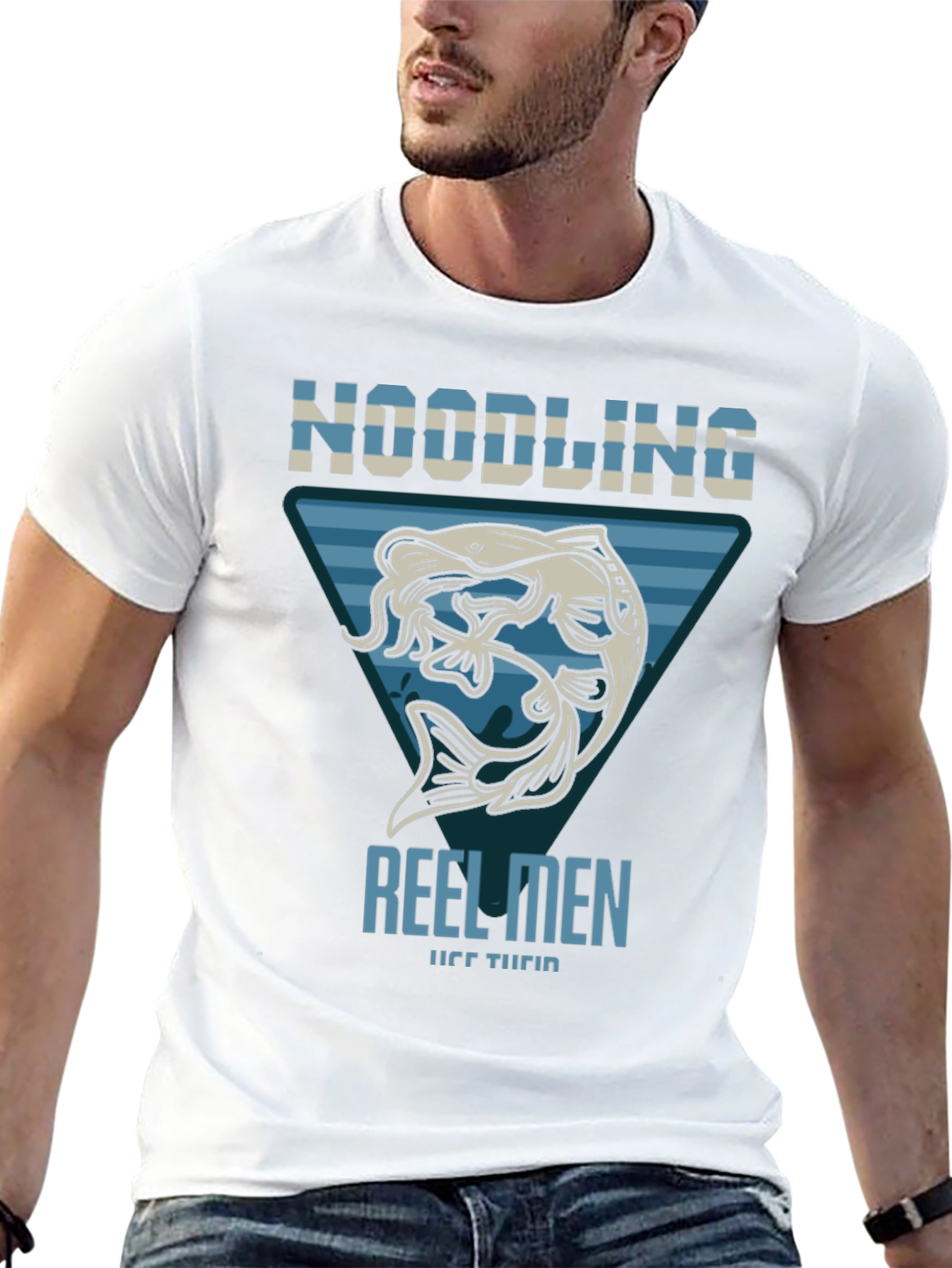 Noodling Reel Men T-Shirt - Fishing Tee