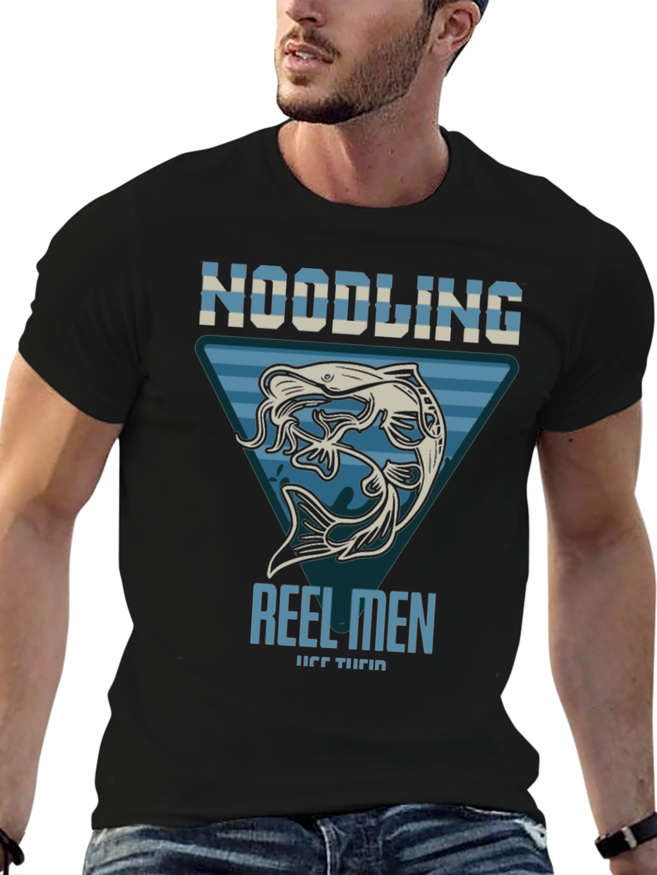 Noodling Reel Men T-Shirt - Fishing Tee