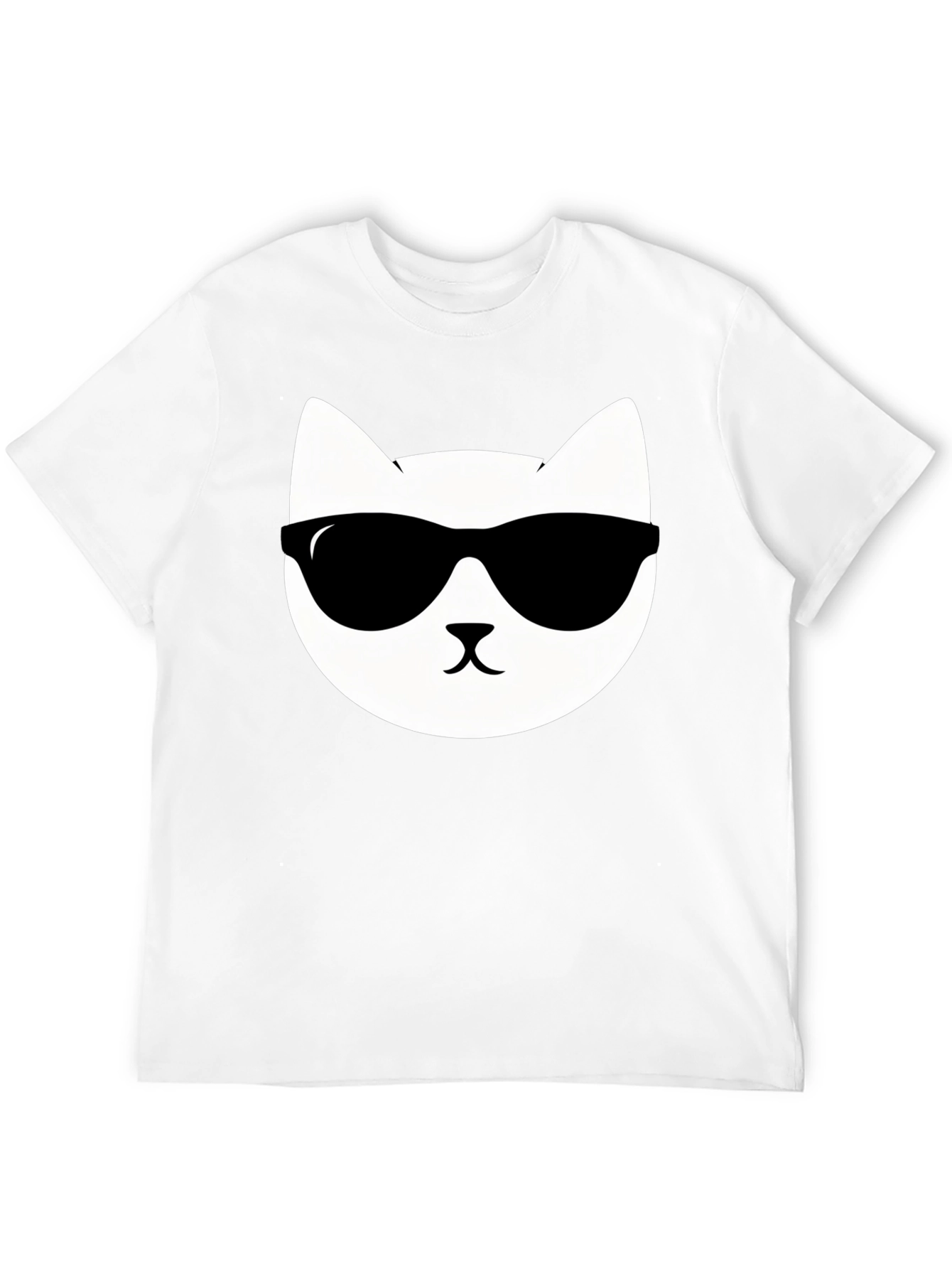 Cool Cat Graphic T-Shirt - Black Cotton Tee