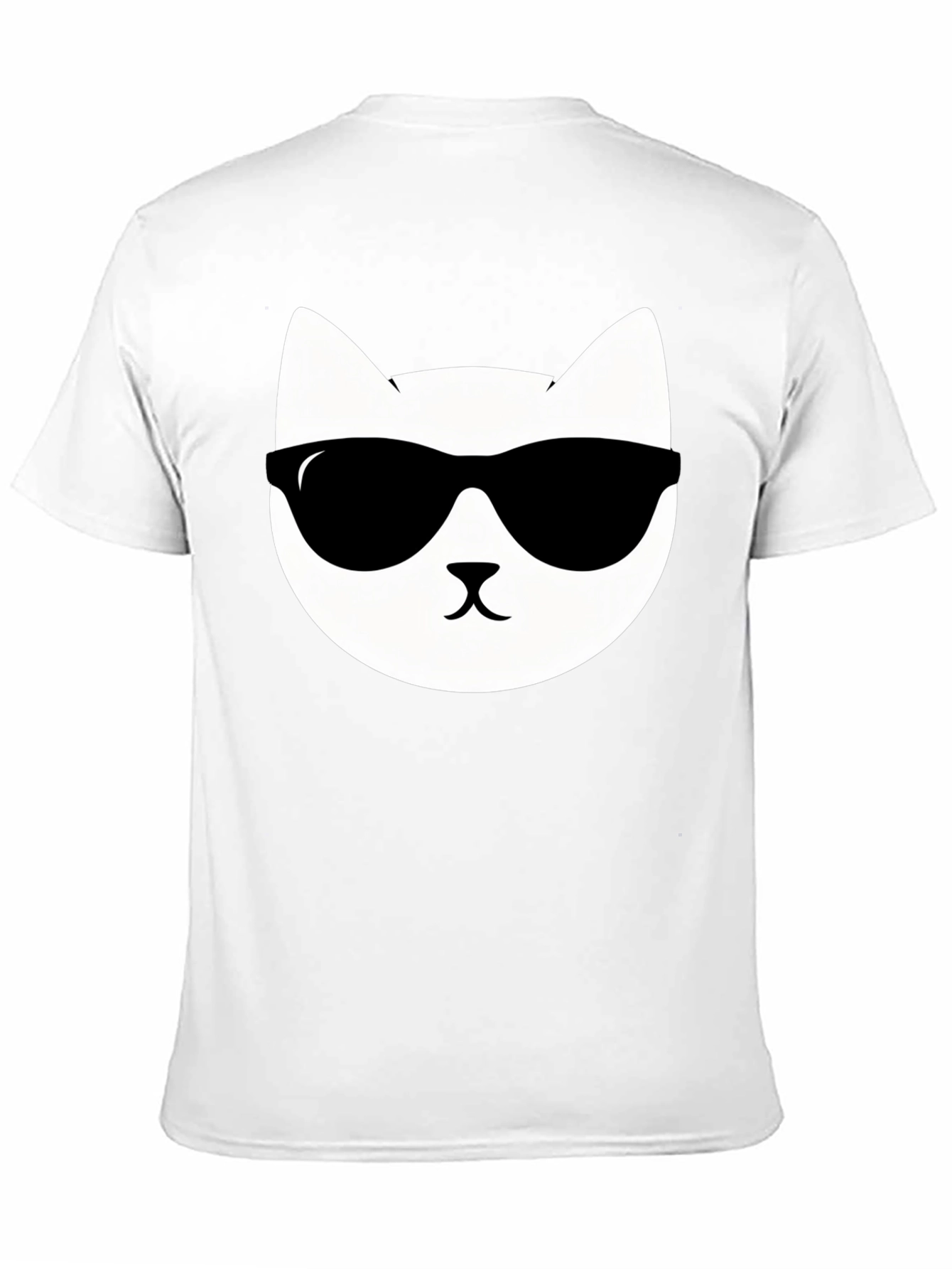 Cool Cat Graphic T-Shirt - Black Cotton Tee