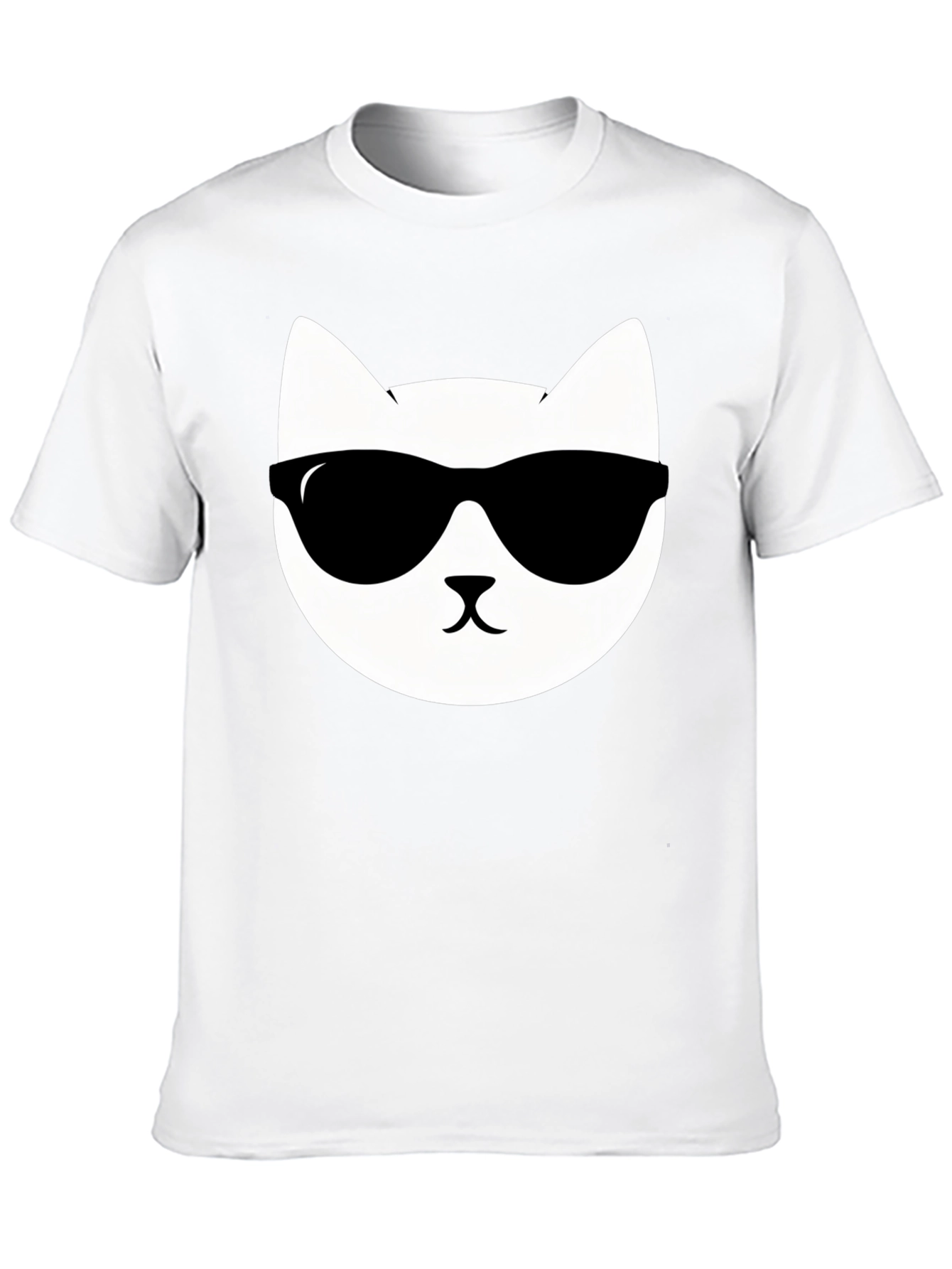 Cool Cat Graphic T-Shirt - Black Cotton Tee